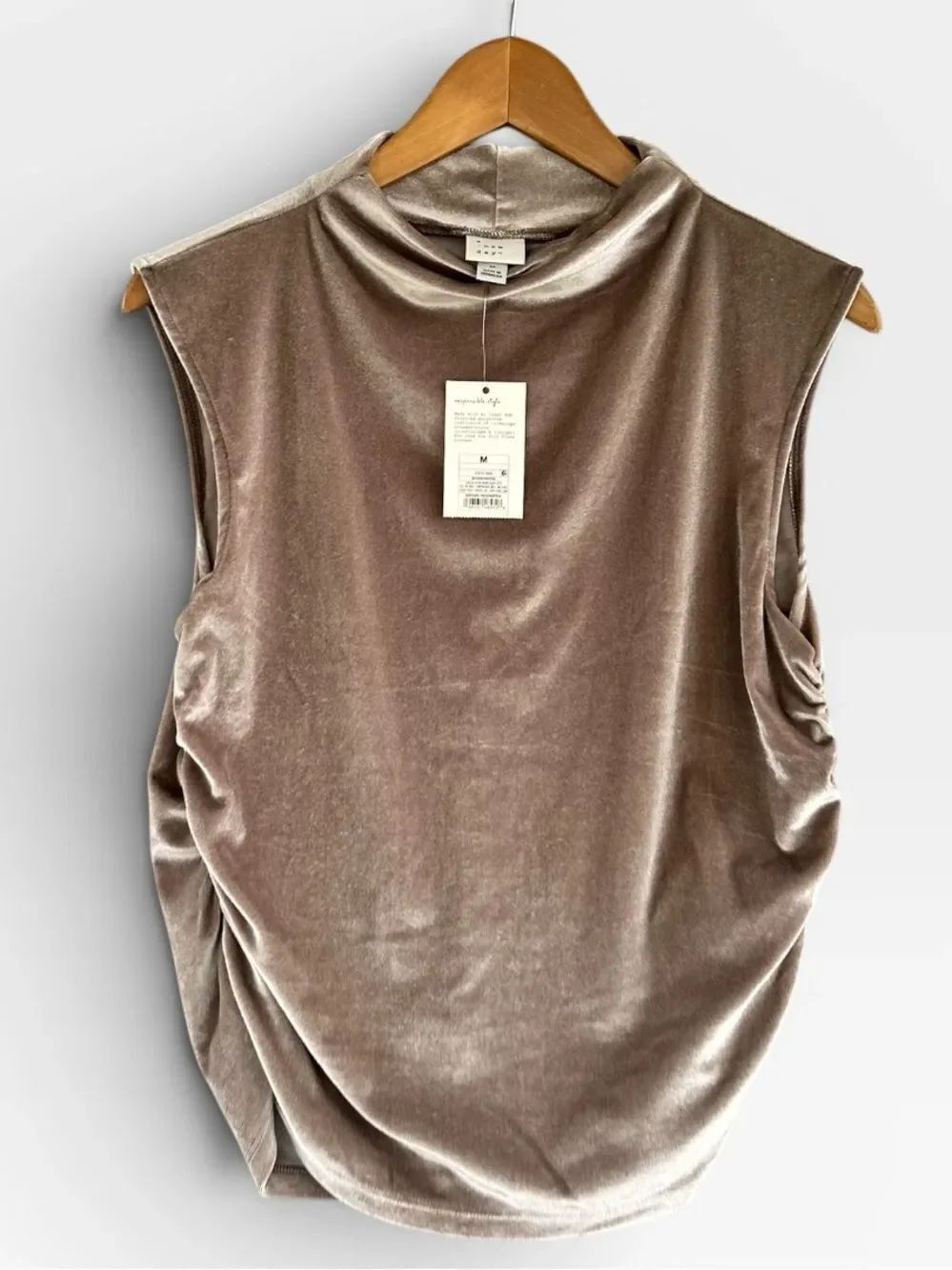 🎉5 for $45🎉 NWT A New Day velvet top blouse shirt size M